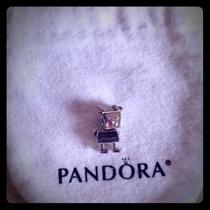 Pandora Bobby Bot Charm New Never Worn